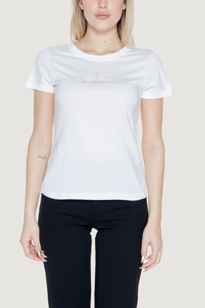 T-shirt Calvin Klein SATIN Bianco