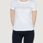 T-shirt Calvin Klein Jeans SATIN Bianco - Foto 4