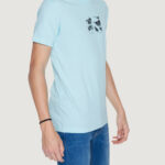 T-shirt Calvin Klein Jeans  Celeste - Foto 3