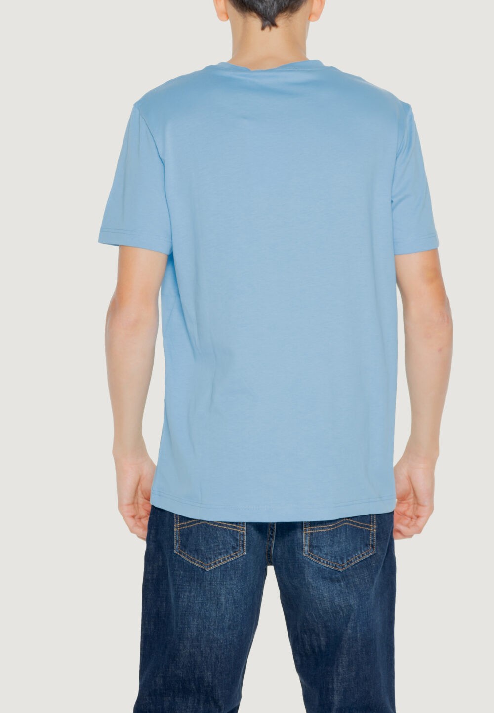 T-shirt Calvin Klein Jeans MONOGRAM ECHO Celeste - Foto 2