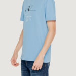 T-shirt Calvin Klein Jeans MONOGRAM ECHO Celeste - Foto 3