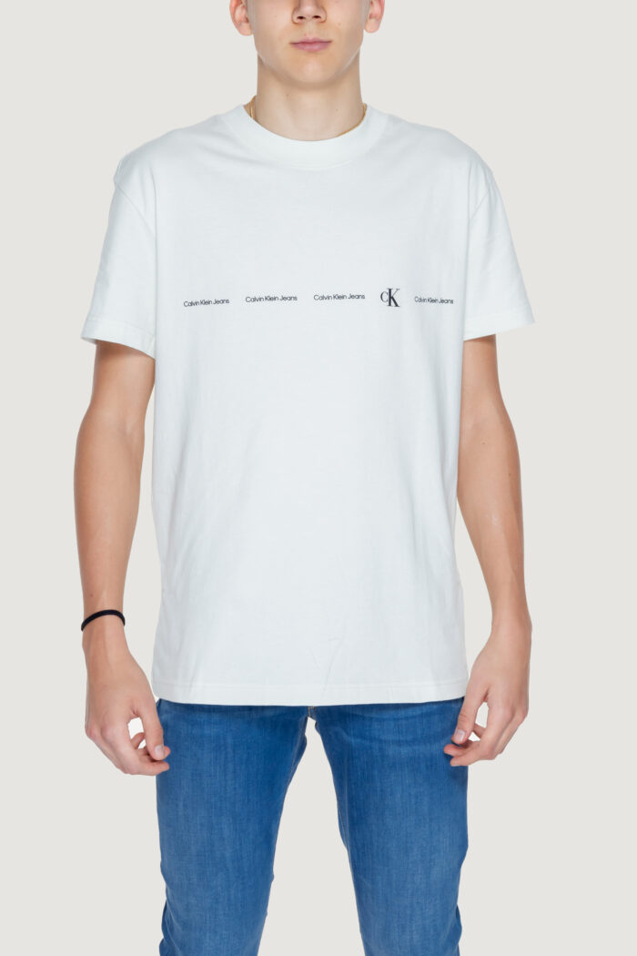 T-shirt Calvin Klein LOGO REPEAT Menta – J30J324668