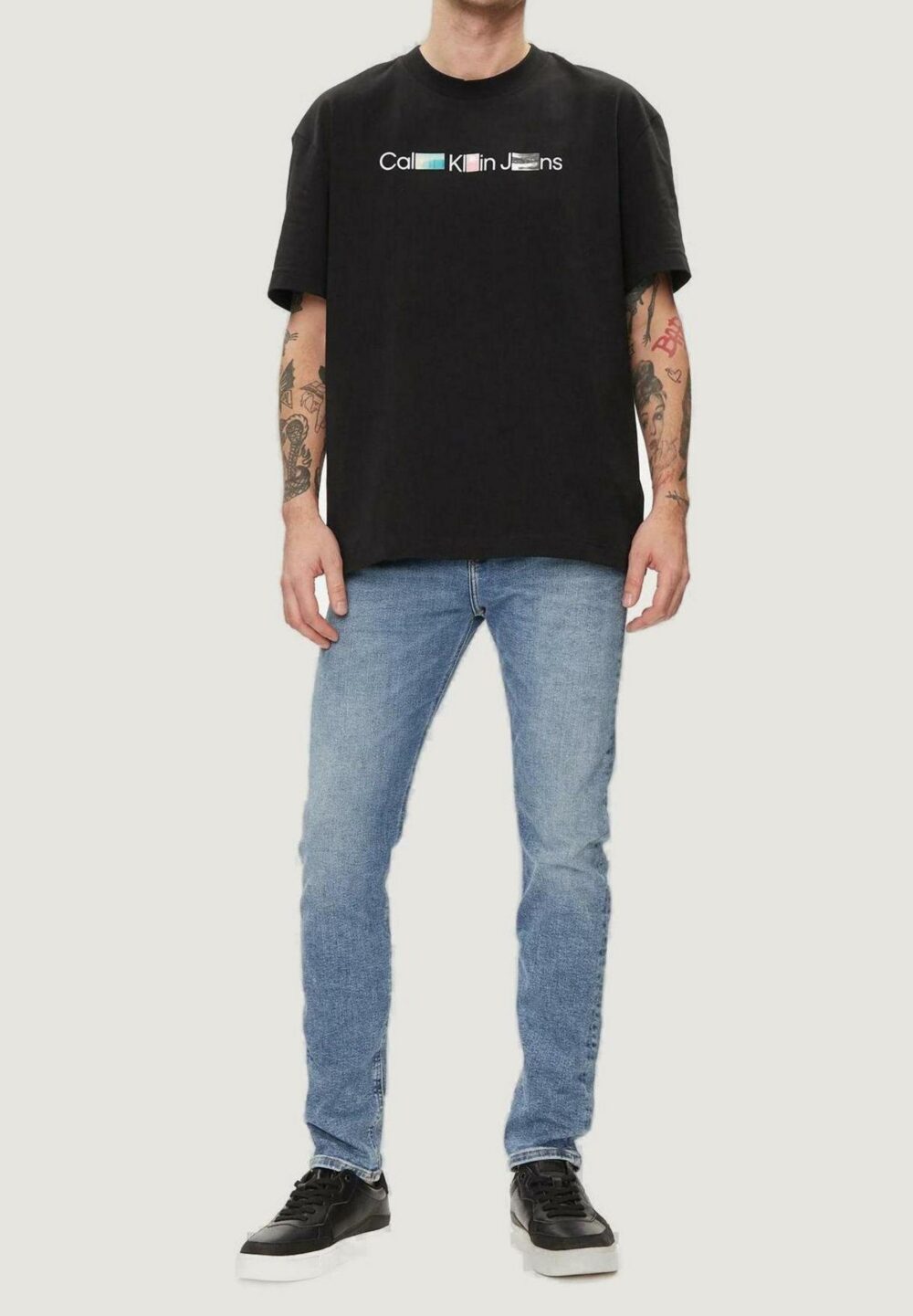 T-shirt Calvin Klein Jeans  Nero - Foto 5