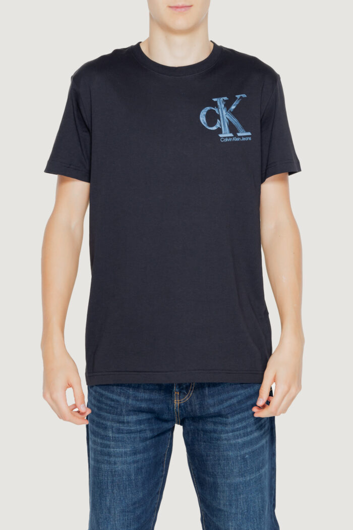 T-shirt Calvin Klein META MONOGRAM Nero – J30J325498