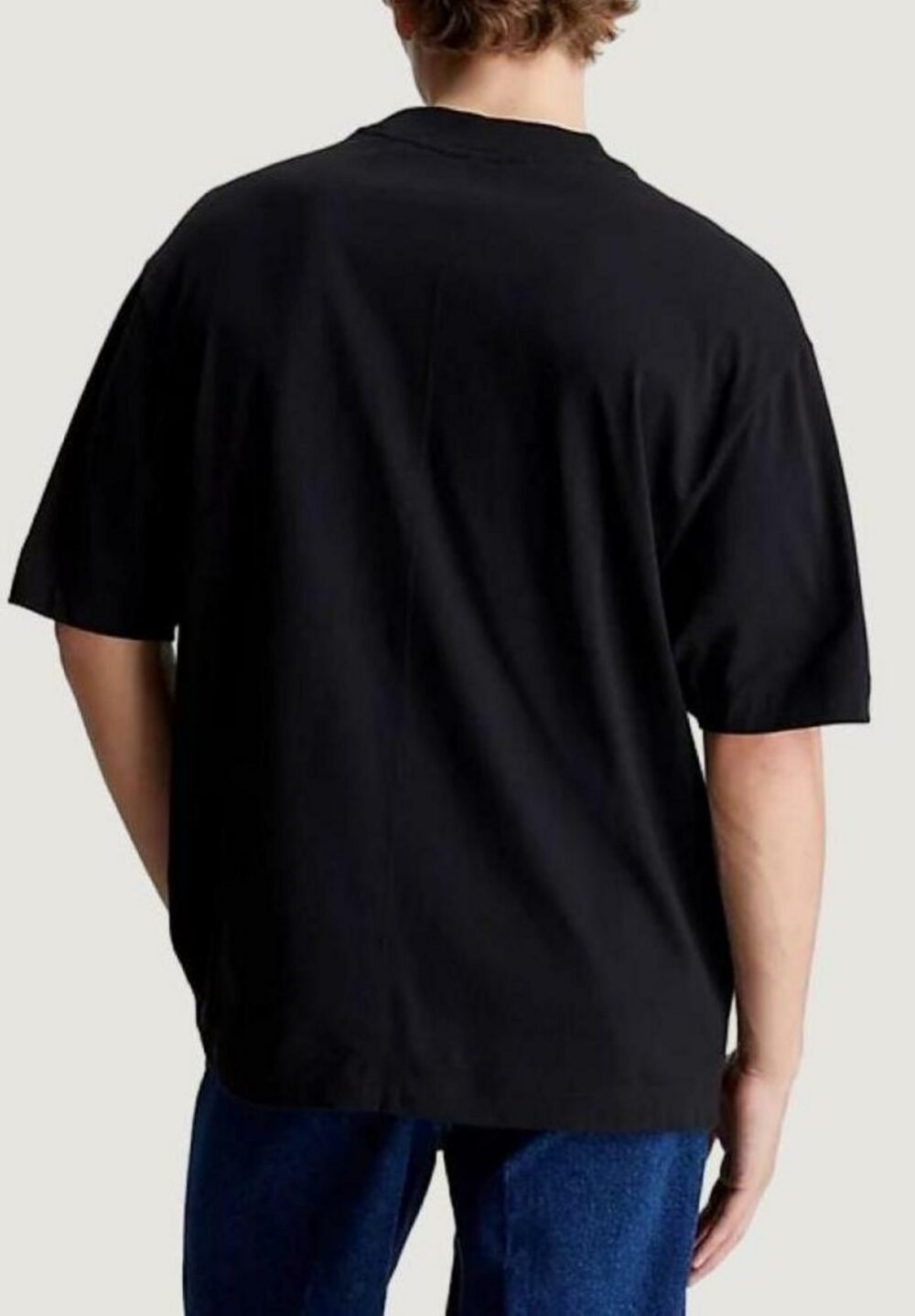 T-shirt Calvin Klein Jeans PREMIUM MONOLOGO Nero - Foto 3