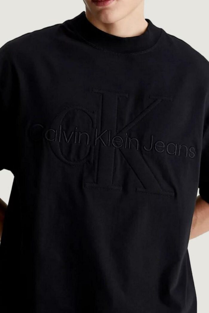 T-shirt Calvin Klein PREMIUM MONOLOGO Nero