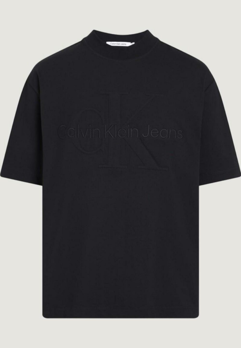 T-shirt Calvin Klein Jeans PREMIUM MONOLOGO Nero - Foto 5