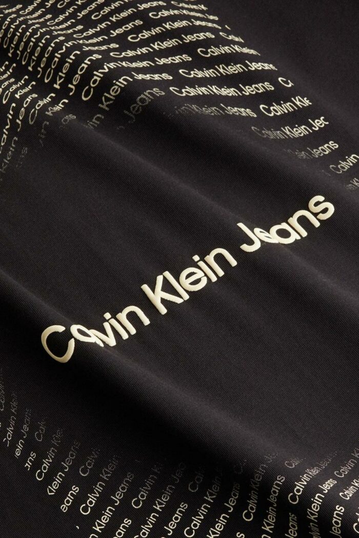 T-shirt Calvin Klein SQUARE FREQUENCY Nero