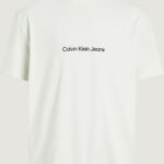 T-shirt Calvin Klein Jeans SQUARE FREQUENCY Panna - Foto 1