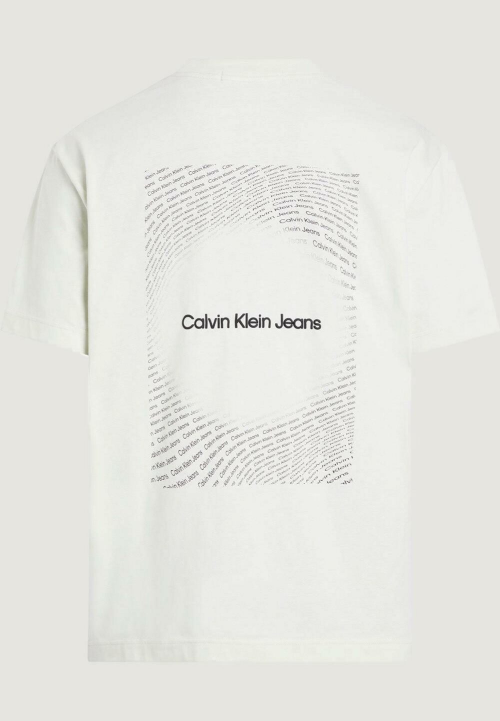 T-shirt Calvin Klein Jeans SQUARE FREQUENCY Panna - Foto 4