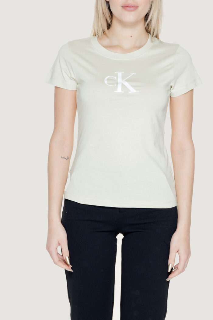 T-shirt Calvin Klein SATIN Verde – J20J222343