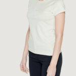 T-shirt Calvin Klein Jeans SATIN Verde - Foto 3