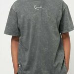 T-shirt Karl Kani SMALL SIGNATURE WASHED HEAVY JERSEY SKULL TEE Antracite - Foto 1