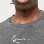 T-shirt Karl Kani SMALL SIGNATURE WASHED HEAVY JERSEY SKULL TEE Antracite - Foto 2
