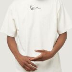 T-shirt Karl Kani SMALL SIGNATURE WASHED HEAVY JERSEY SKULL TEE Bianco - Foto 1