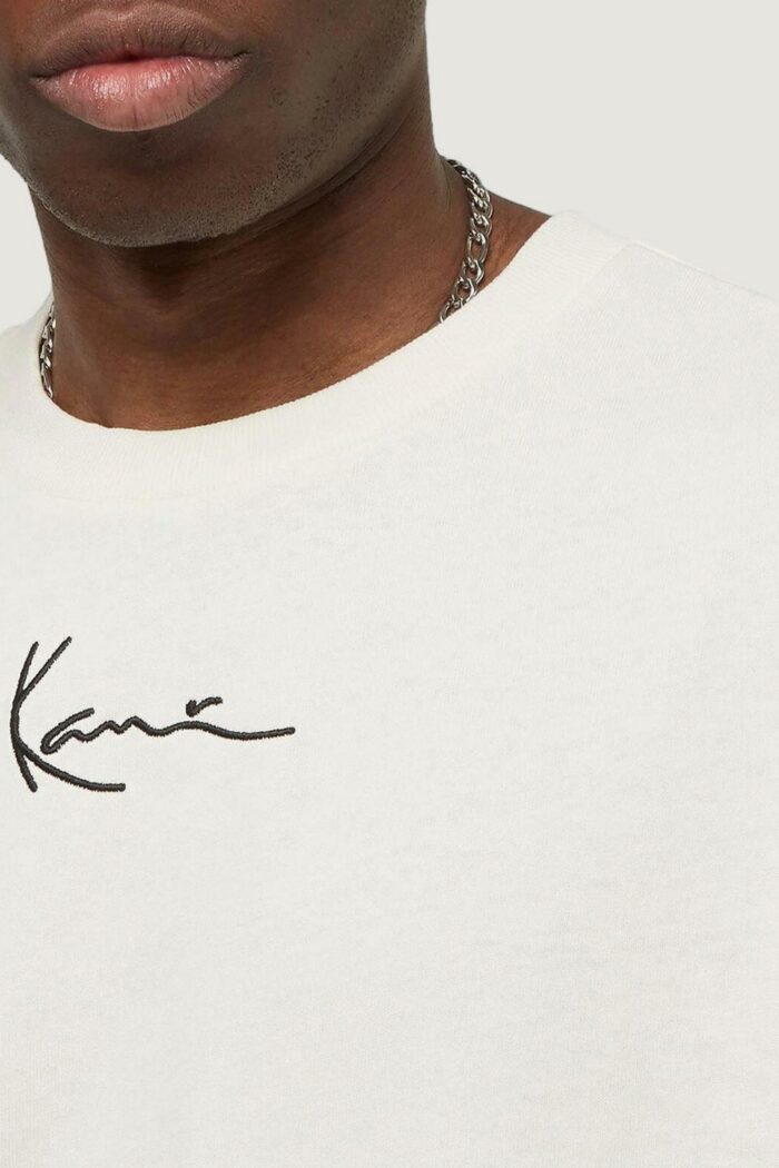 T-shirt Karl Kani SMALL SIGNATURE WASHED HEAVY JERSEY SKULL TEE Bianco
