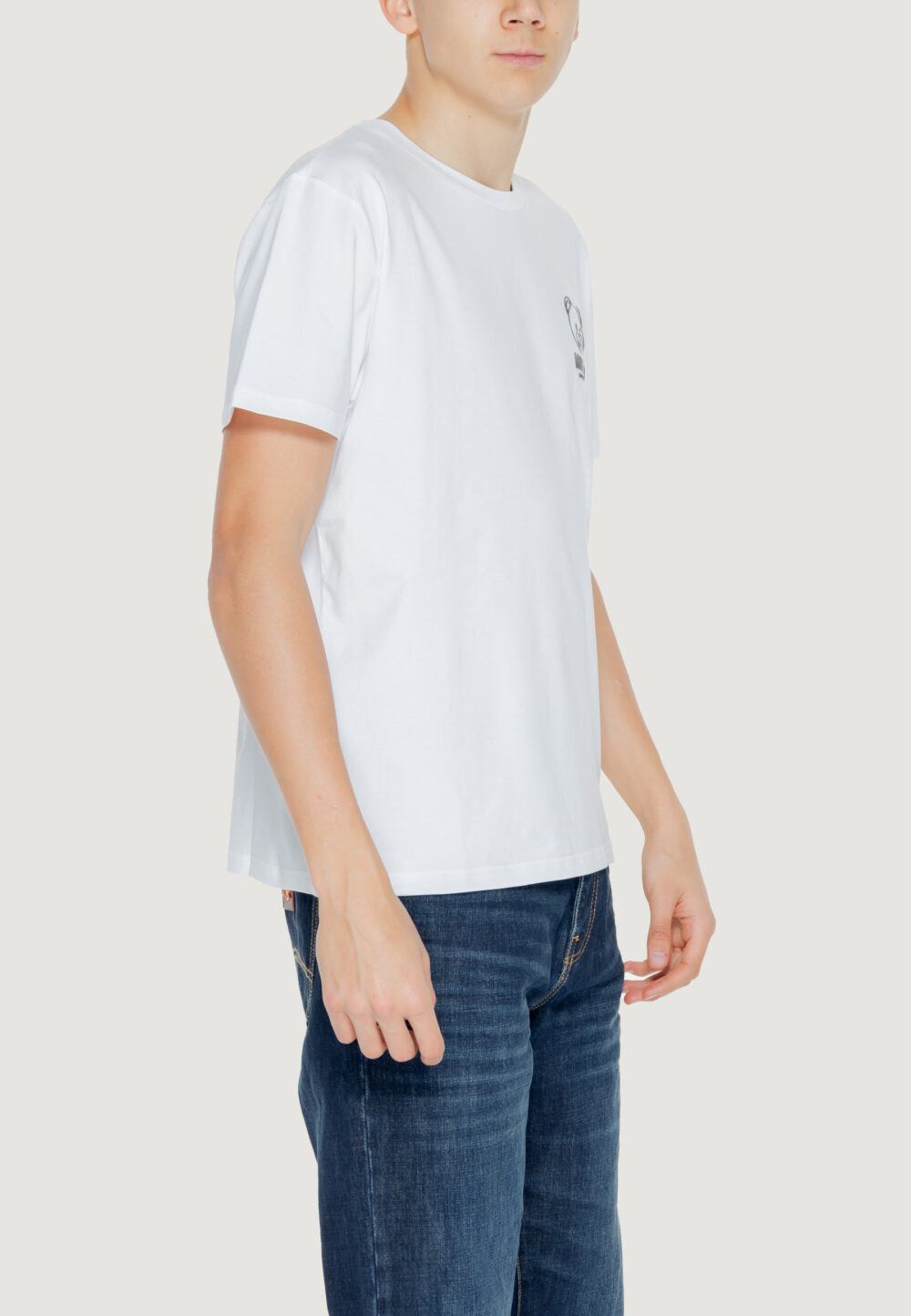 T-shirt Moschino Underwear  Bianco - Foto 3