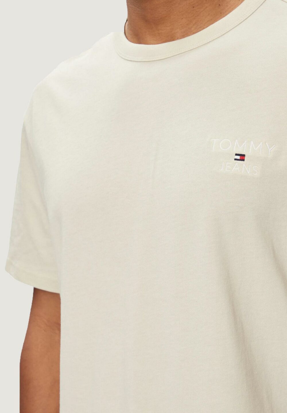 T-shirt Tommy Hilfiger Jeans REG CORP Beige chiaro - Foto 2