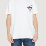T-shirt Tommy Hilfiger Jeans REG 3D STREET Bianco - Foto 1