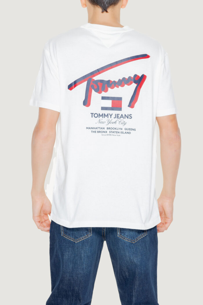 T-shirt Tommy Hilfiger REG 3D STREET Bianco