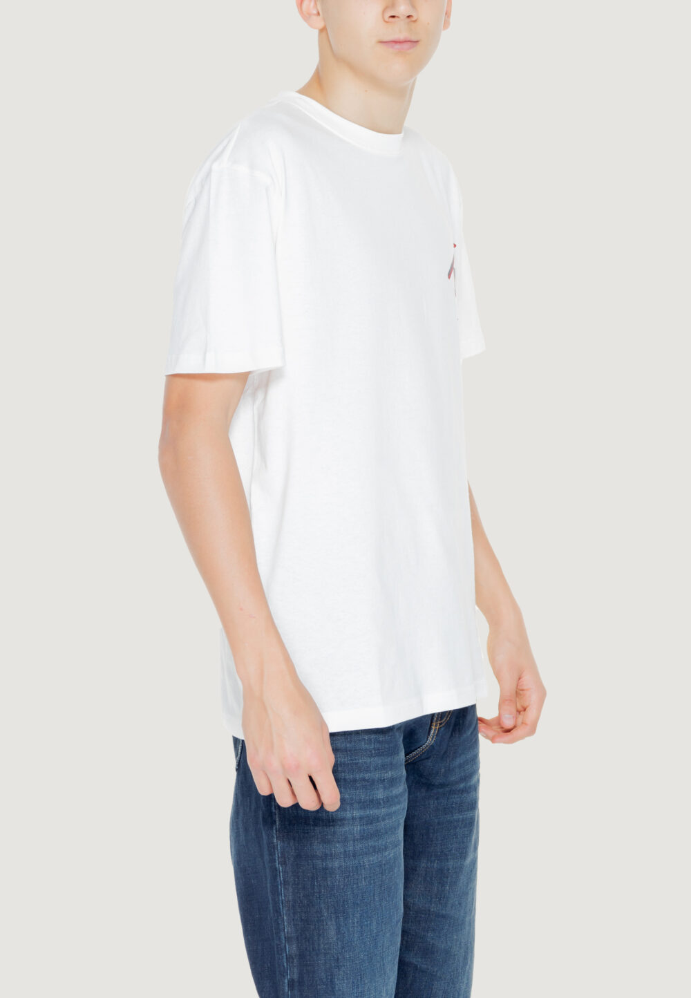 T-shirt Tommy Hilfiger Jeans REG 3D STREET Bianco - Foto 4