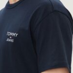 T-shirt Tommy Hilfiger Jeans REG CORP Blu - Foto 4