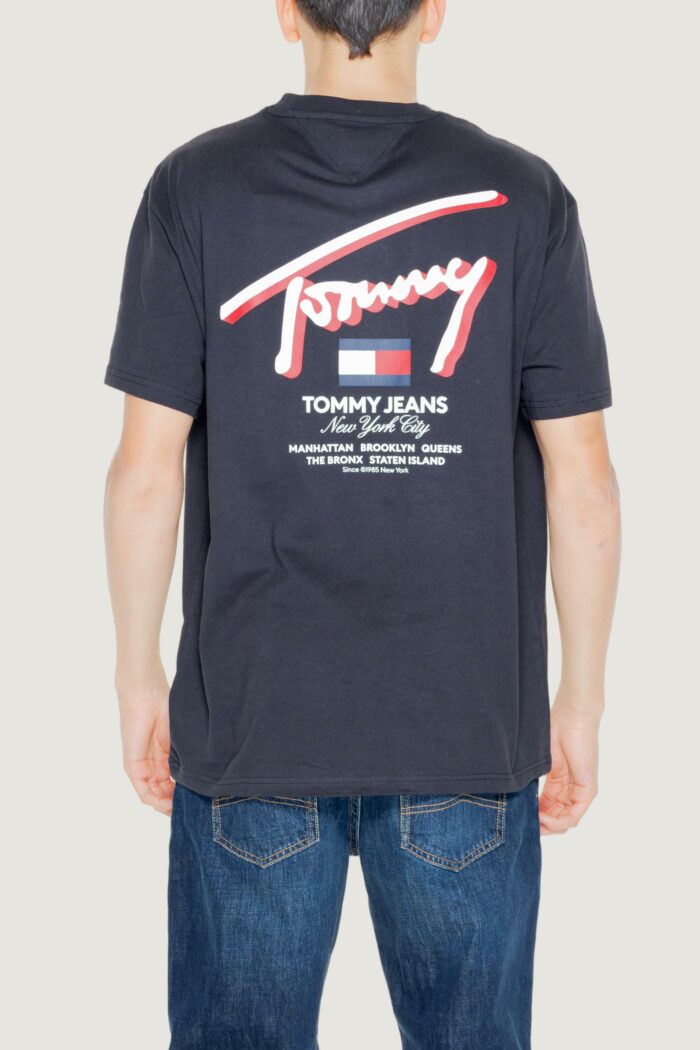 T-shirt Tommy Hilfiger REG 3D STREET Nero