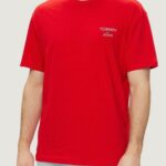 T-shirt Tommy Hilfiger Jeans REG CORP Rosso - Foto 1