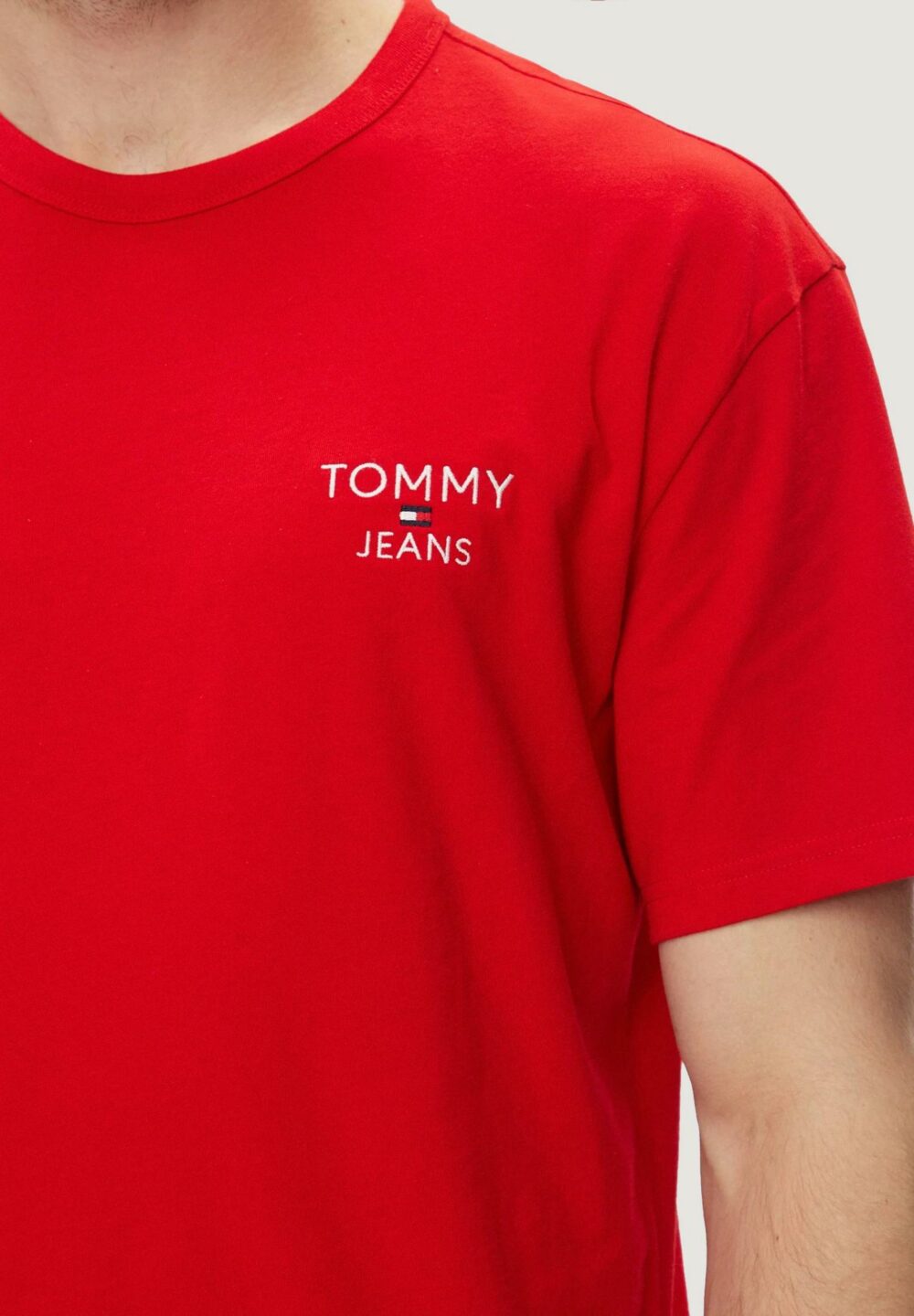 T-shirt Tommy Hilfiger Jeans REG CORP Rosso - Foto 2
