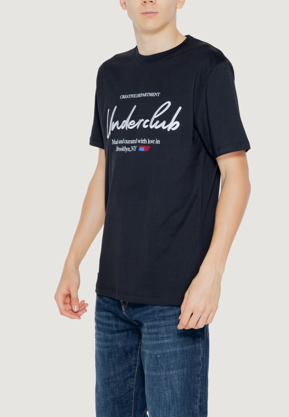 T-shirt Underclub  Nero - Foto 4