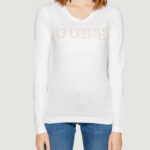 T-shirt manica lunga Guess LS RN PONY HAIR Bianco - Foto 4