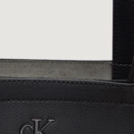 Borsa Calvin Klein Jeans MINIMAL MONOGRAM SLIM TOTE34 Nero - Foto 5