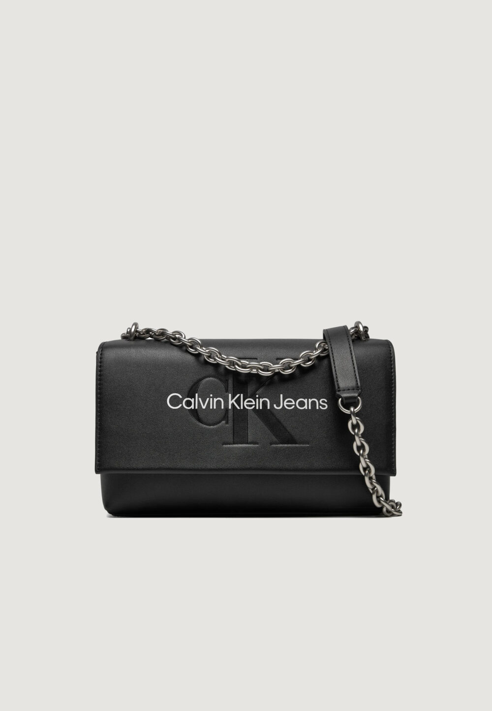 Borsa Calvin Klein Jeans SCULPTED EW FLAP W/CHAIN25 MONO Nero - Foto 1