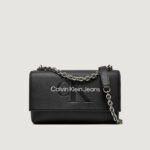 Borsa Calvin Klein Jeans SCULPTED EW FLAP W/CHAIN25 MONO Nero - Foto 1