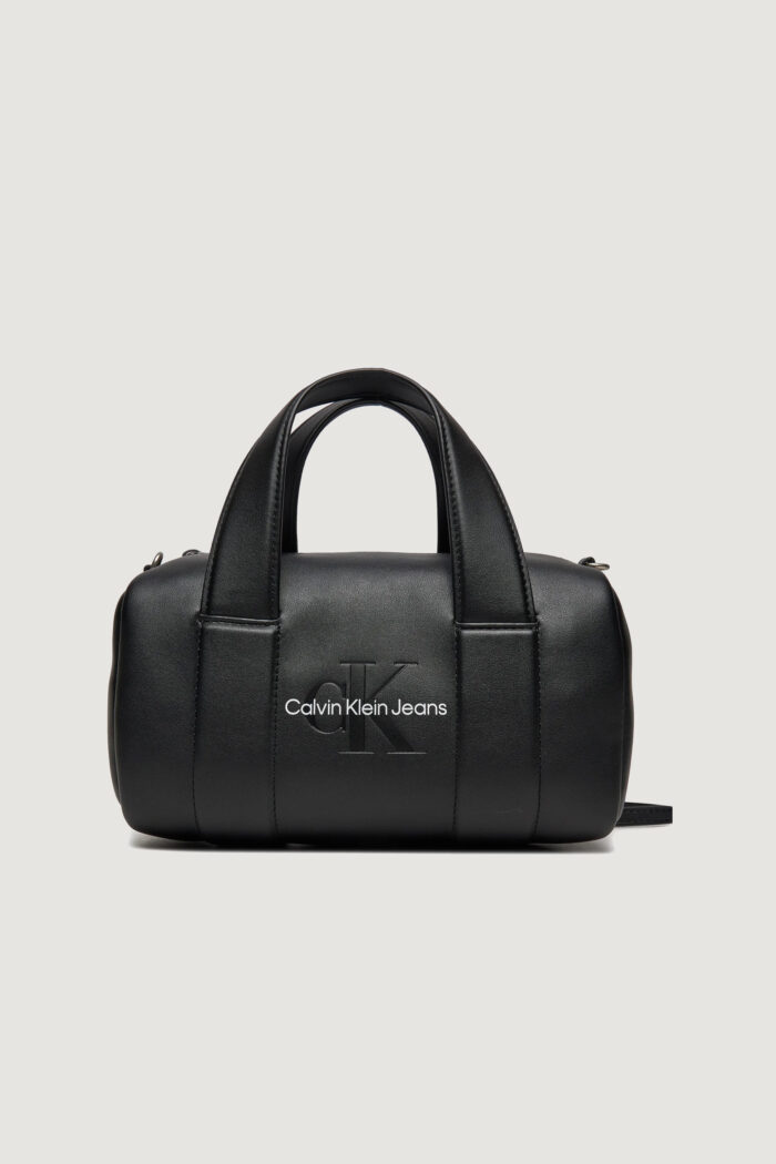 Borsa Calvin Klein SCULPTED SQUARE BARREL BAG MONO Nero