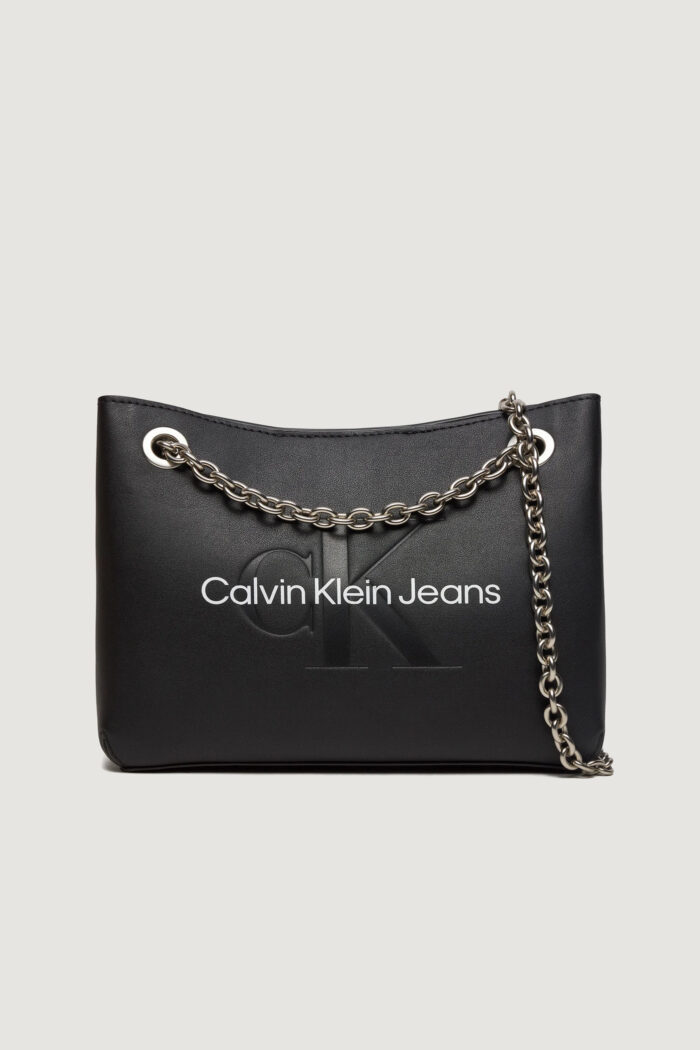 Borsa Calvin Klein SCULPTED SHOULDER 24 MONO Nero