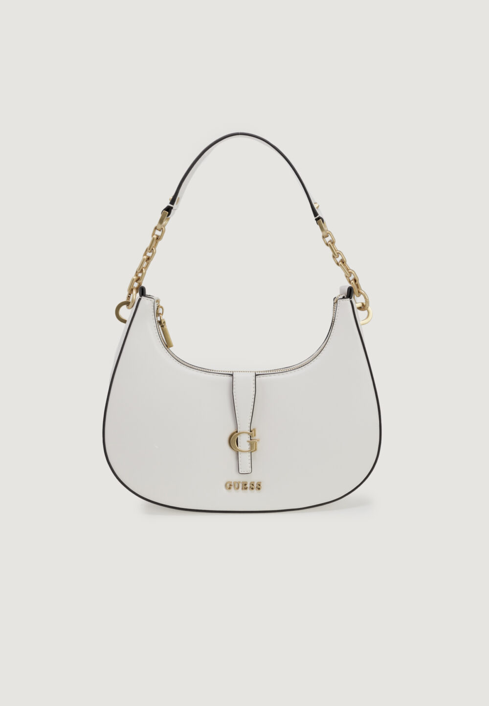 Borsa Guess KUBA TOP ZIP SHOULDER Panna - Foto 1