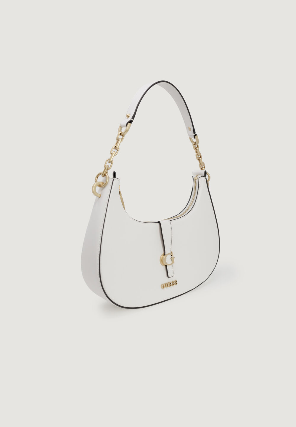 Borsa Guess KUBA TOP ZIP SHOULDER Panna - Foto 2