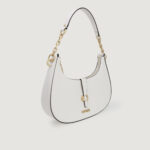 Borsa Guess KUBA TOP ZIP SHOULDER Panna - Foto 2