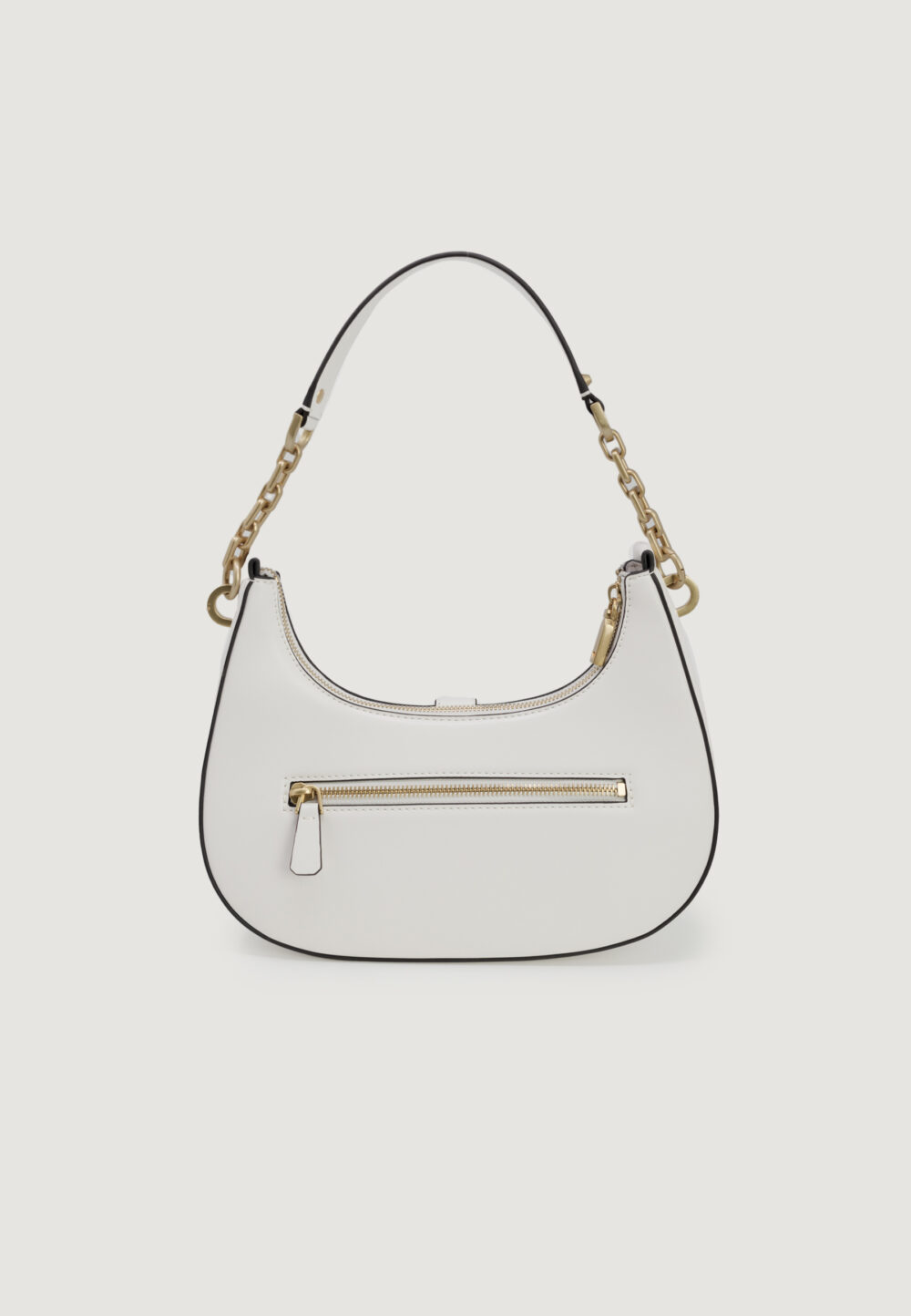 Borsa Guess KUBA TOP ZIP SHOULDER Panna - Foto 3