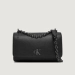 Borsa Calvin Klein MINIMAL MONOGRAM EW FLAP21 Nero - Foto 1