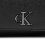 Borsa Calvin Klein MINIMAL MONOGRAM EW FLAP21 Nero - Foto 5