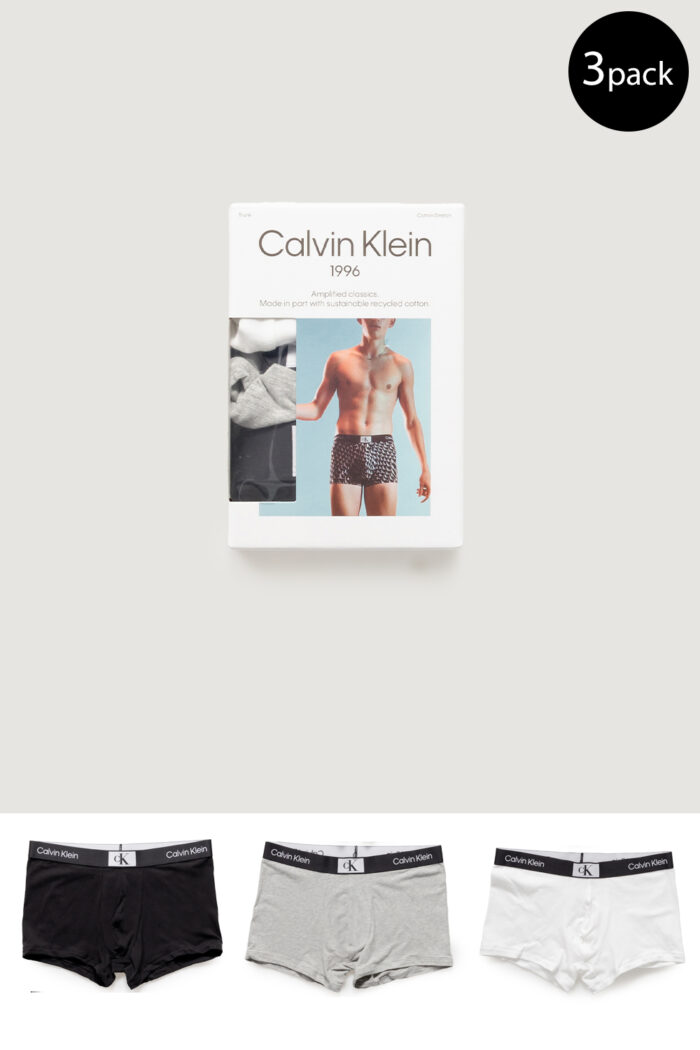 Boxer Calvin Klein Underwear TRUNK 3PK Bianco