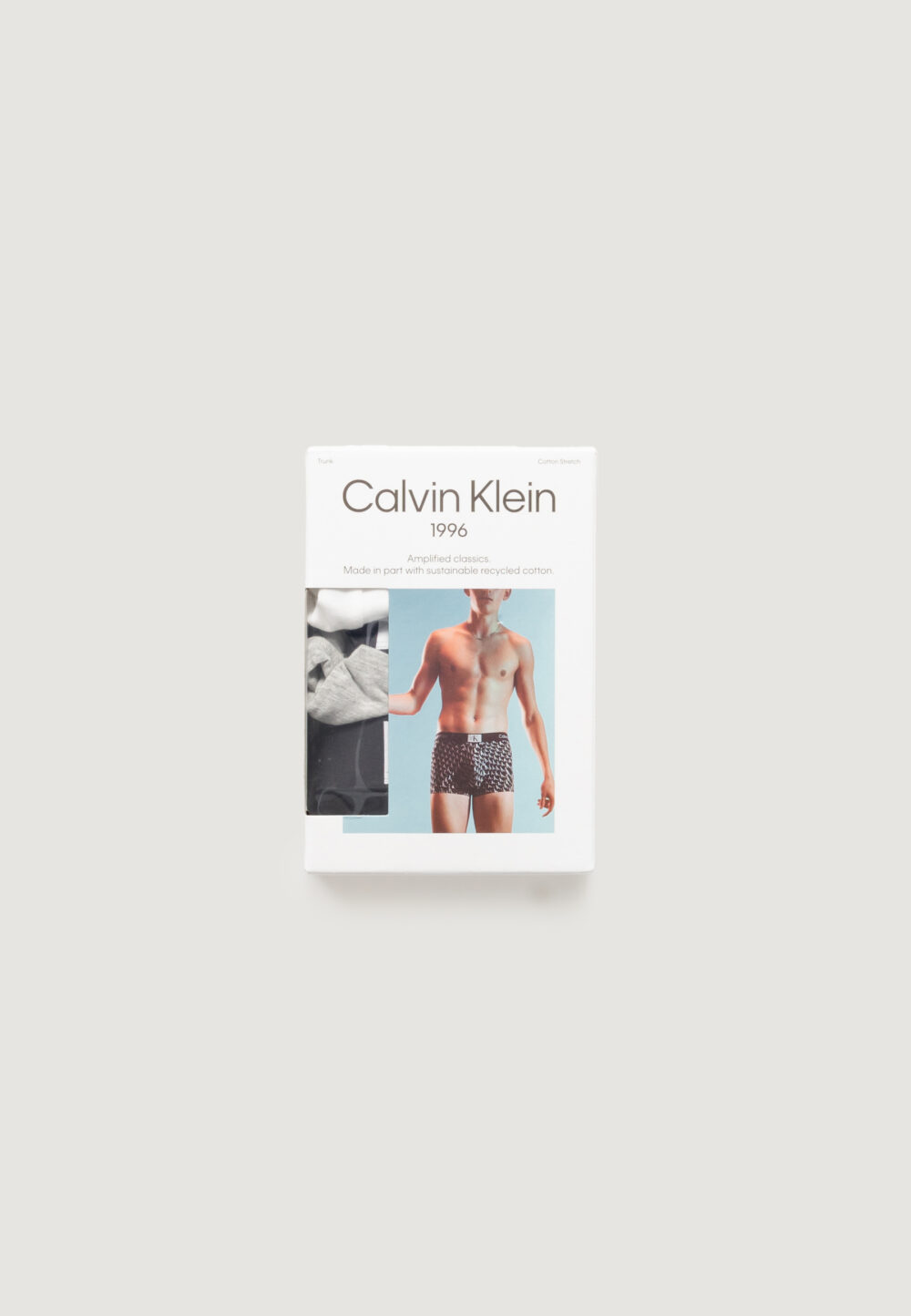 Boxer Calvin Klein Underwear TRUNK 3PK Bianco - Foto 3