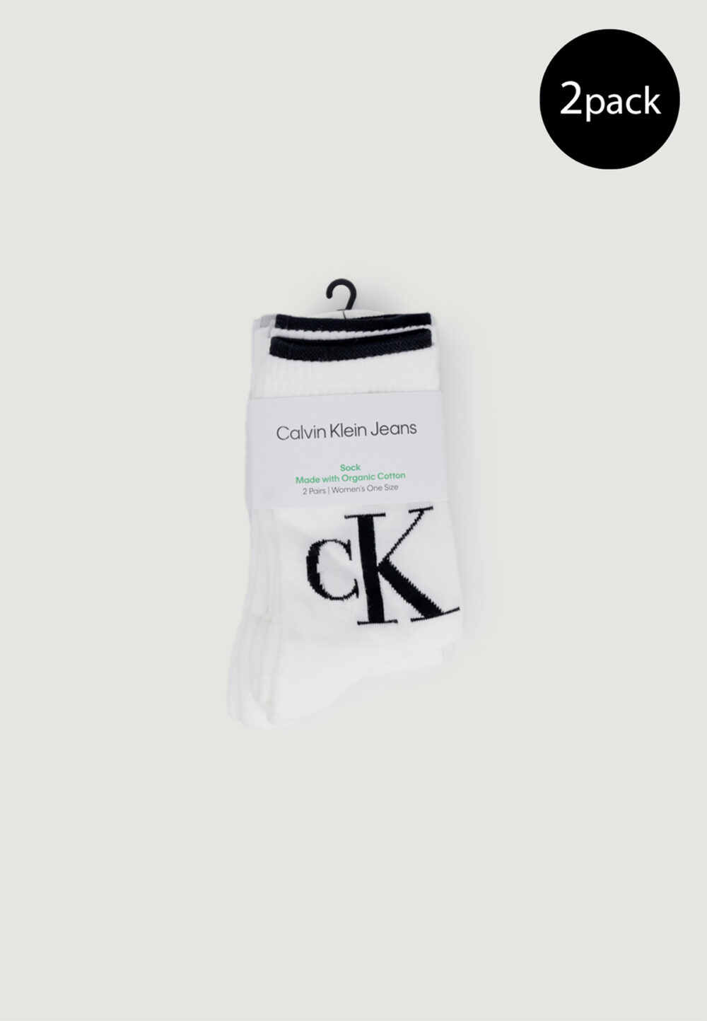 Calzini Calvin Klein Jeans SOCK 2P LOGO Bianco - Foto 1