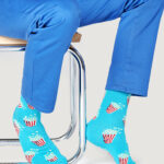 Calzini Lunghi Happy Socks UNISEX Celeste - Foto 2