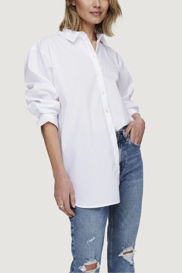 Camicia manica lunga Jacqueline De Yong JDYMIO L/S WVN NOOS Bianco
