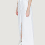 Gonna lunga Tommy Hilfiger Jeans CLAIRE HGH MAXI Bianco - Foto 3