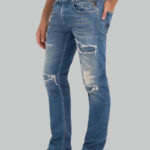 Jeans Tapered Replay GROVER Blu - Foto 4