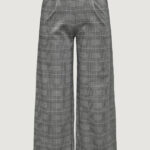 Pantaloni a palazzo Jacqueline de Yong JDYGEGGO MIA LONG CHECK PANT JRS Nero - Foto 1